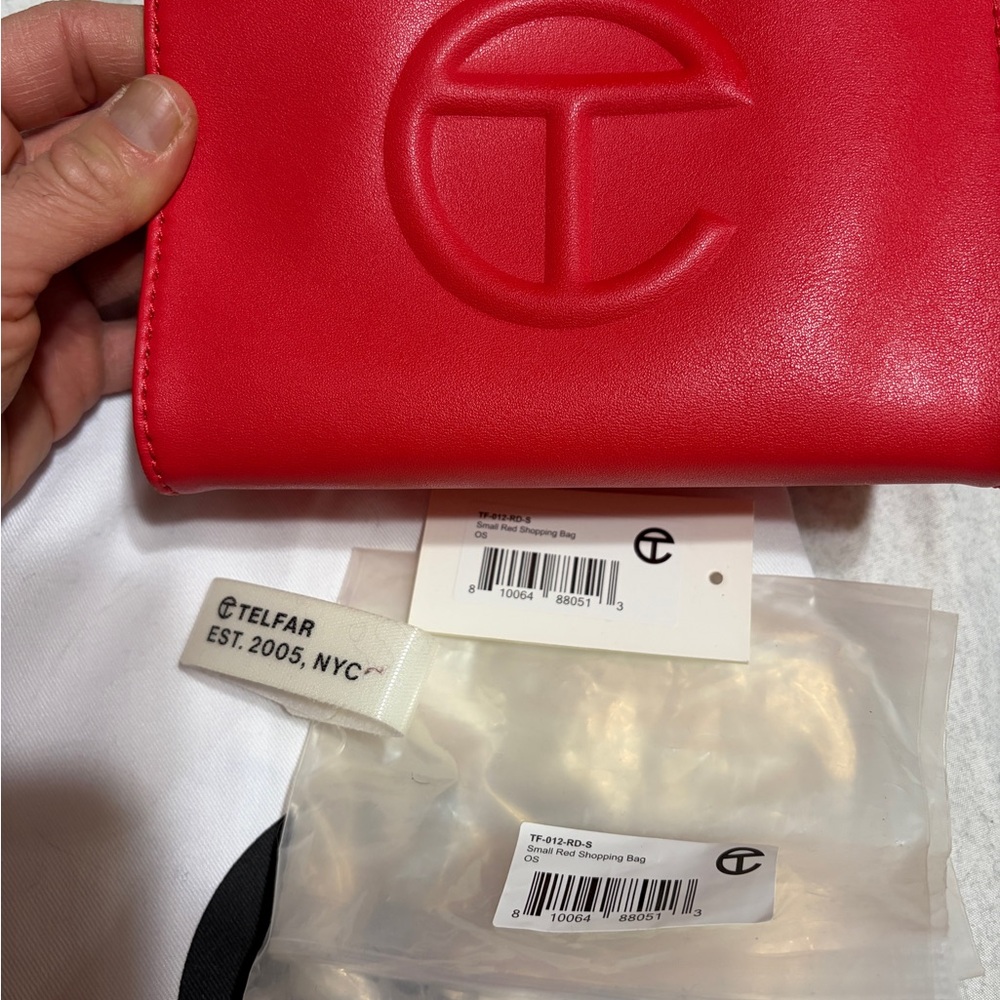 Telfar Bold Red Clutch